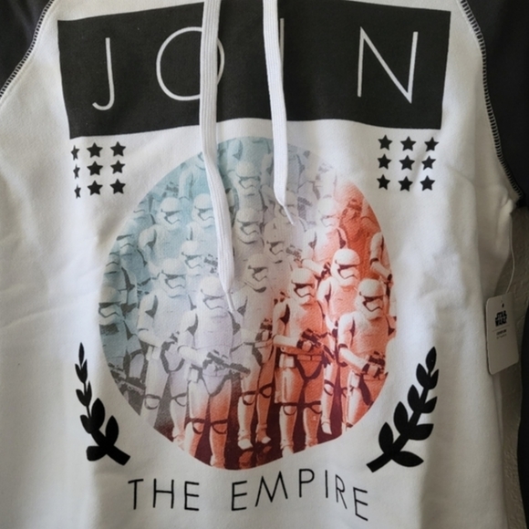 Star Wars Stormtrooper JOIN The dark side RARE Hoodie holographic medium 🌟 - Picture 5 of 7